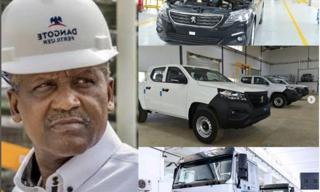 Aliko Dangote's company started producing cars in Nigeria.