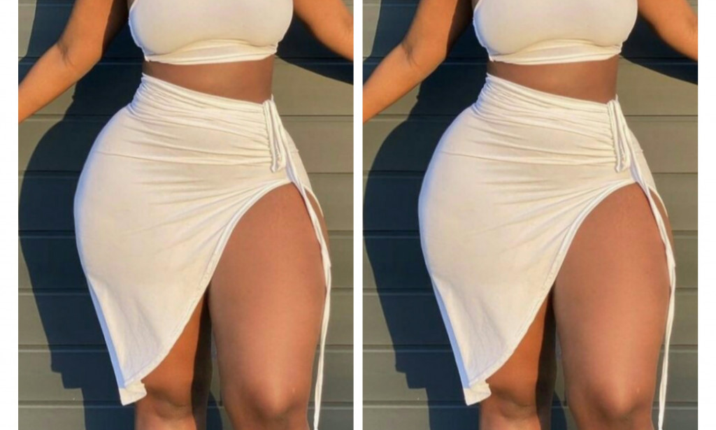 How to Style Two Piece Skirt With Slit Pretty