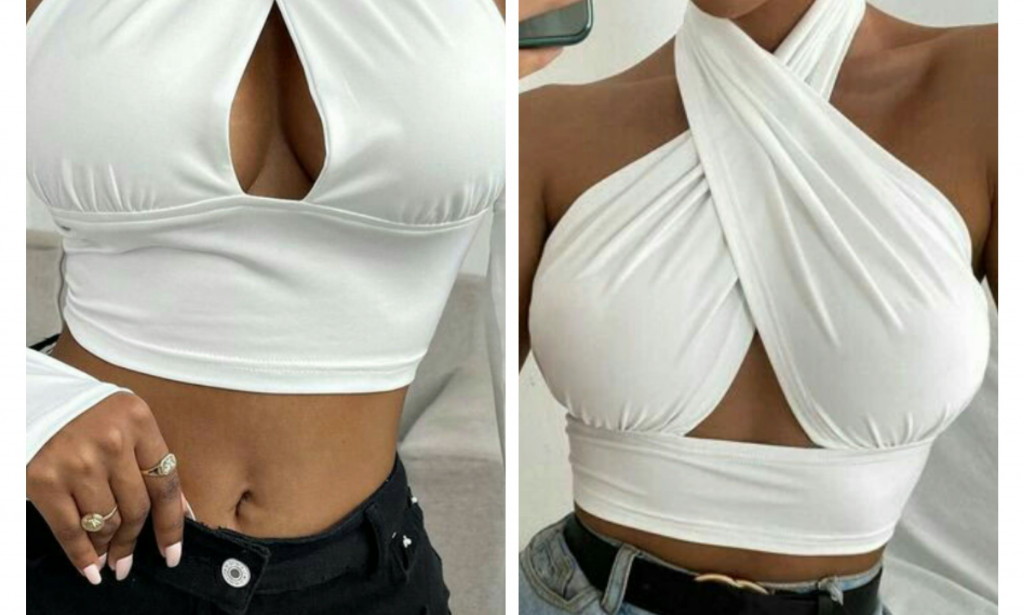 How to Style White Crop Top With Jeans Shorts Pretty