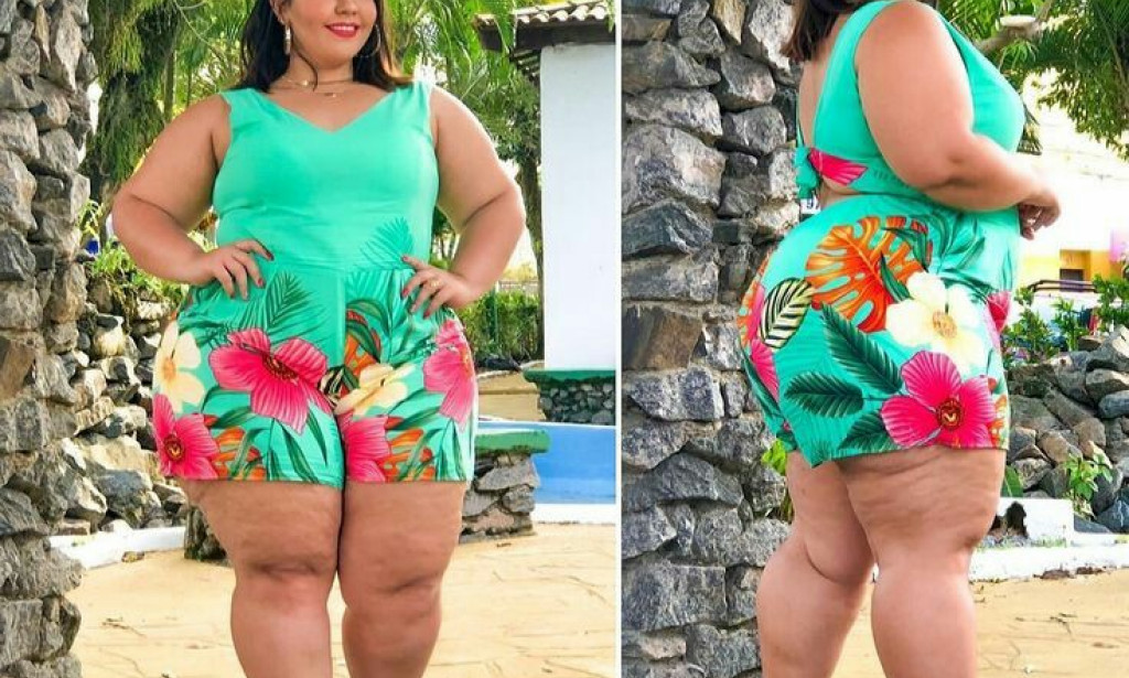How to Style Print Romper as a plus Size Lady