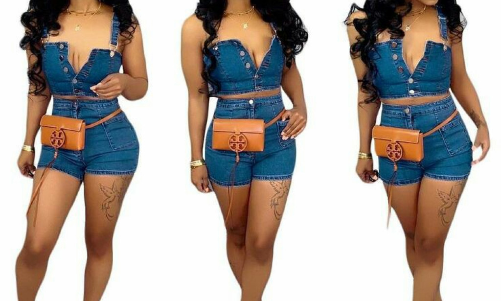 How to Style Two Pieces Jeans Short Pretty