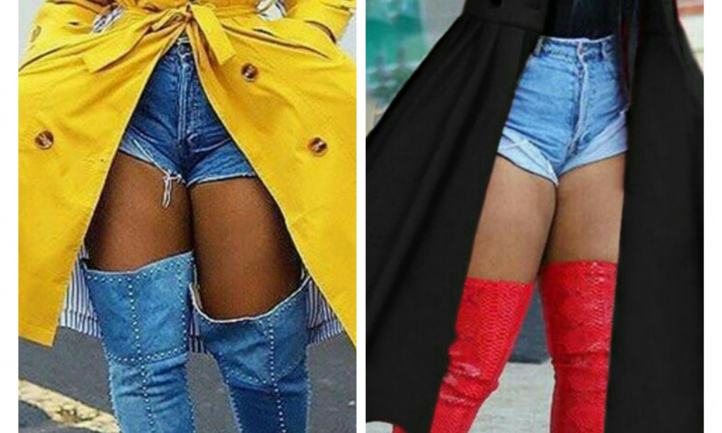 How to Style Oversized Coat With Short Jeans