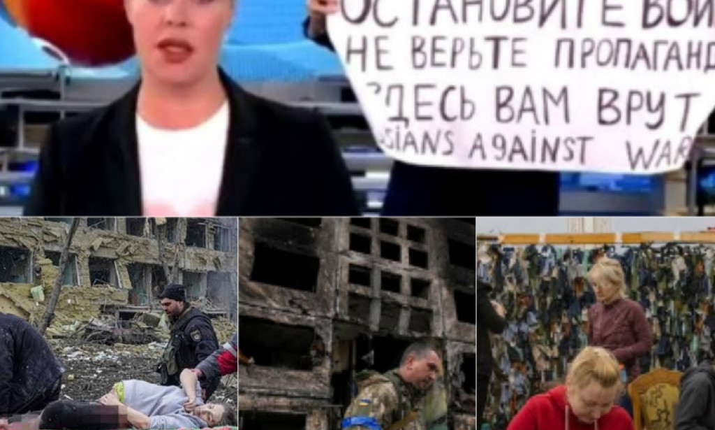 Marina Ovsyannikova's live broadcast protest, the role,pain and suffering of Women in the Russian-Ukraine War.
