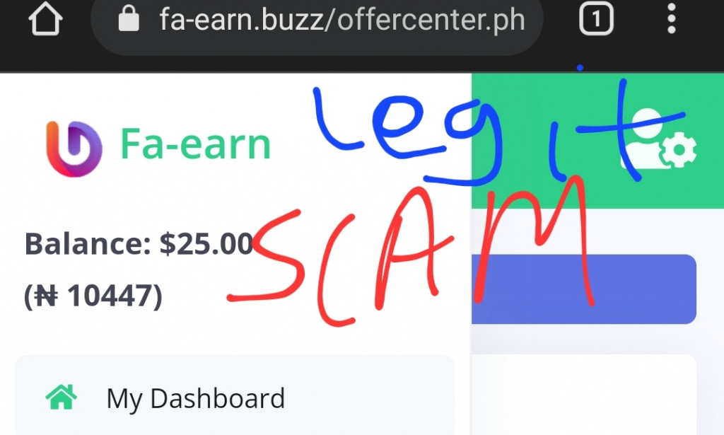 Fa-earn Reviews Scam or Legit Register Login how Fa-earn.buzz works