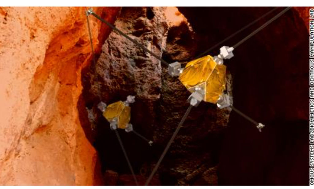 A robot that crawls through extraterrestrial caves