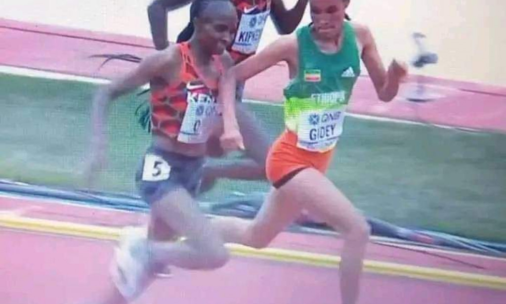 Kenyans cry for justice after Ethiopian athlete elbows Kenyans champion