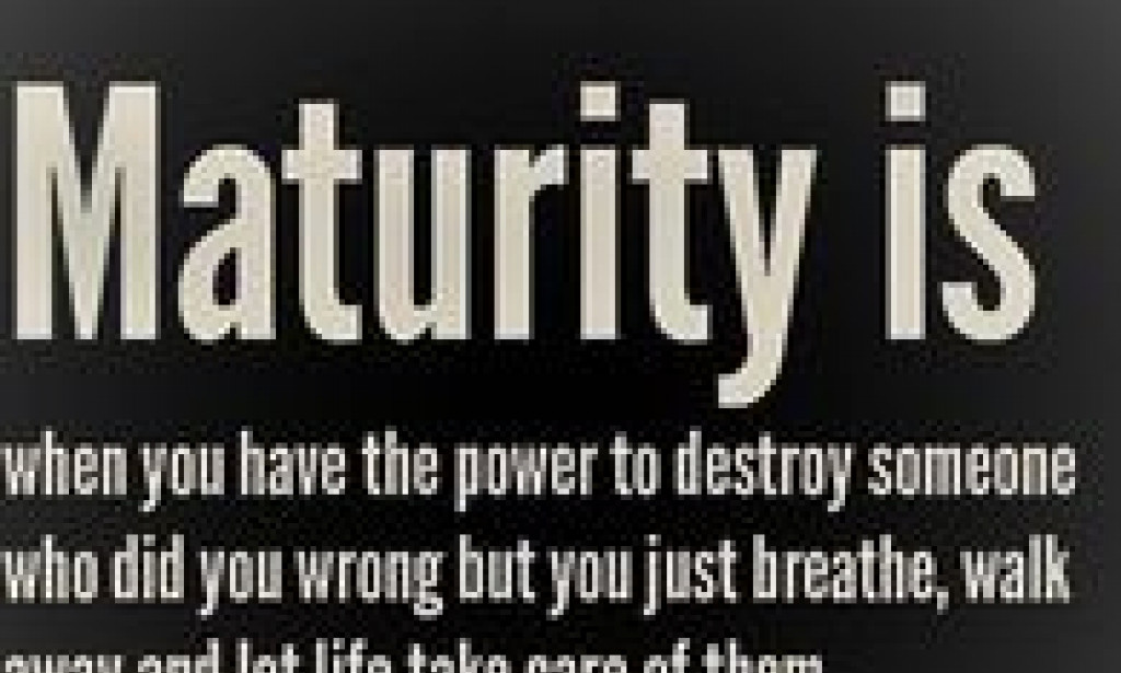 Maturity makes marriages stand, not love and money.