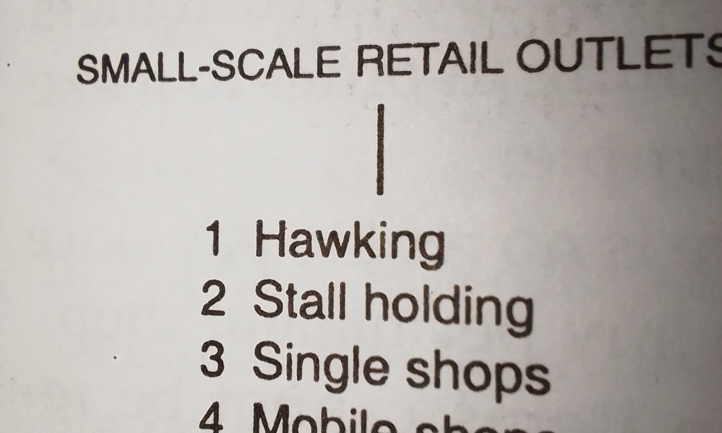 SMALL SCALE RETAIL OUTLETS