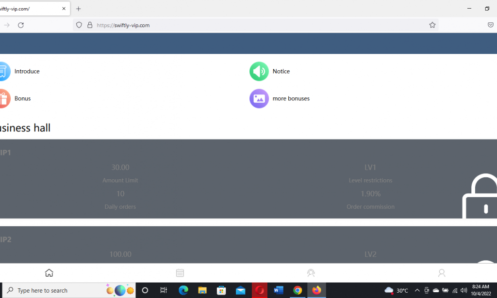 Swiftly-vip.com Reviews Scam or Legit Register Login how Swiftly vip app work