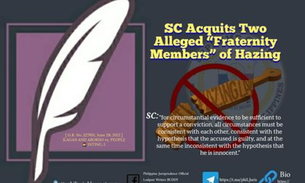 SC Acquits Two Alleged “Fraternity Members” of Hazing