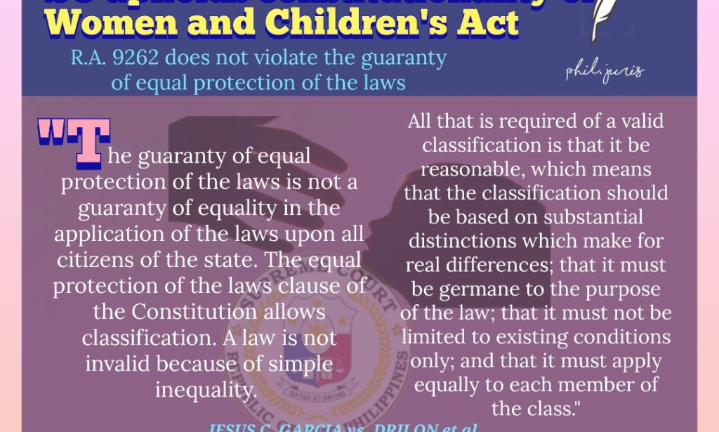 SC upholds constitutionality of Republic Act No. 9262