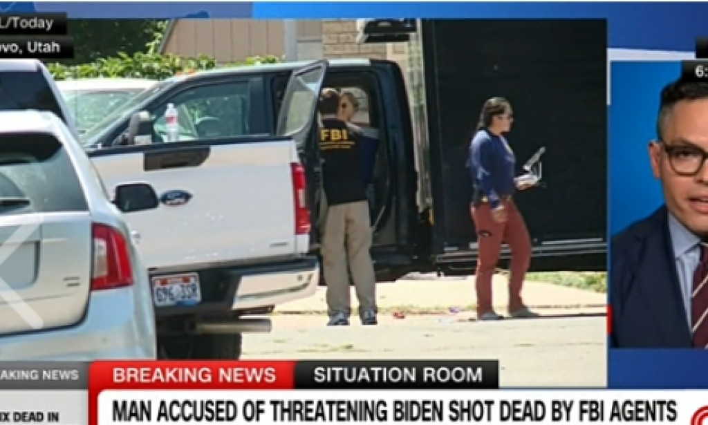 Utah man killed by FBI agents after he allegedly made threats against Biden ahead of president’s visit.