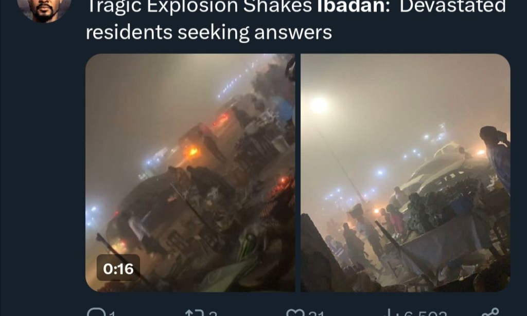 Explosion Rocks Ibadan: A City Shaken, Eyewitness Accounts Pour In