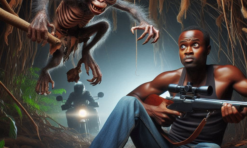 Tracking the elusive bush baby: A thrilling hunt in Nigeria.