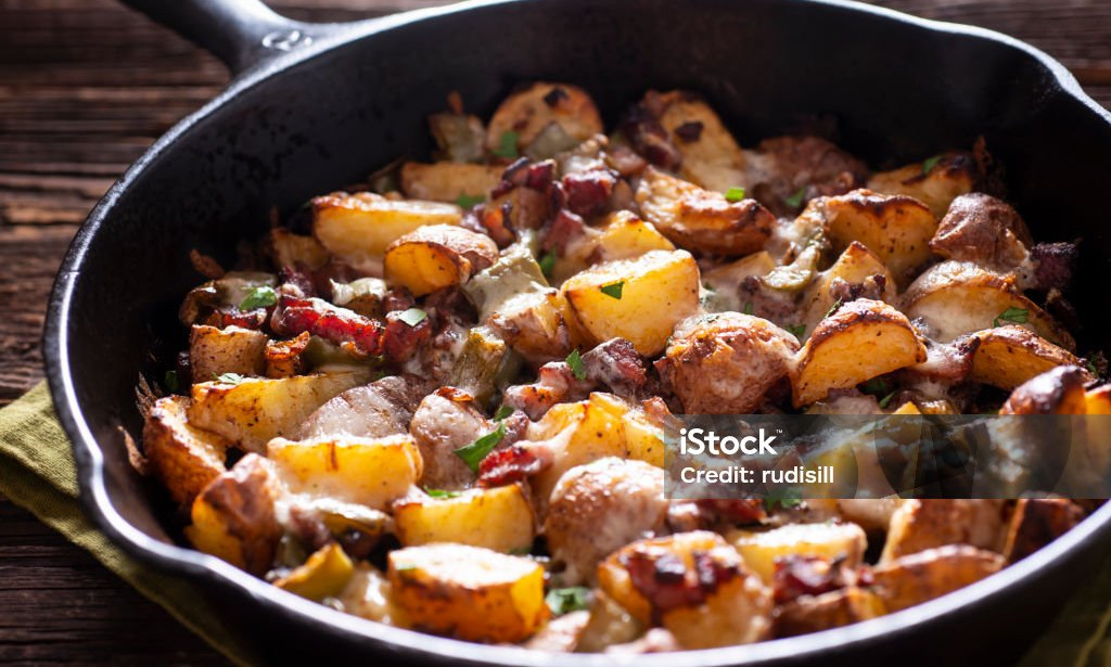 Crispy Hash Browns with Caramelized Onions