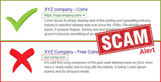 How to identify a fake website