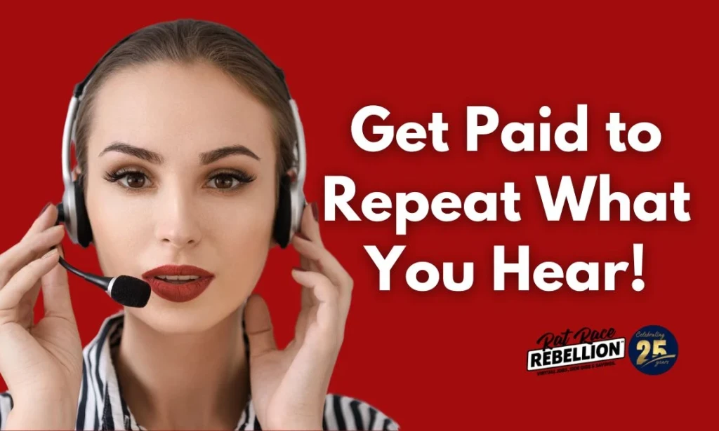 Work-From-Home Jobs: Repeating Words and Voice Gigs $20 - $60 Per Hour