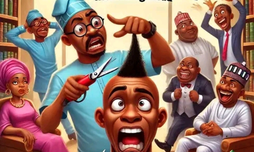 The barbar that shaved the wrong head.