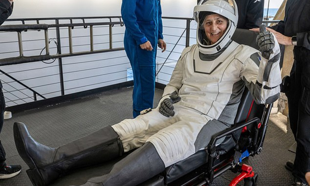 Frail astronauts go through barrage of health tests after brutal nine months in space as NASA makes stunning admission about Trump