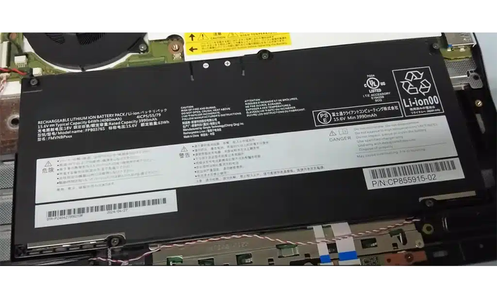 富士通 Fujitsuノートパソコンのバッテリーの起動方法