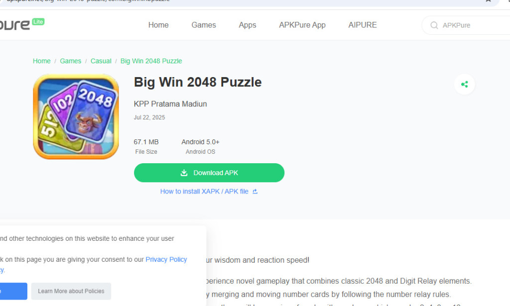 Big Win 2048 Puzzle Review – Scam or Legit $500 Cash Out Game?