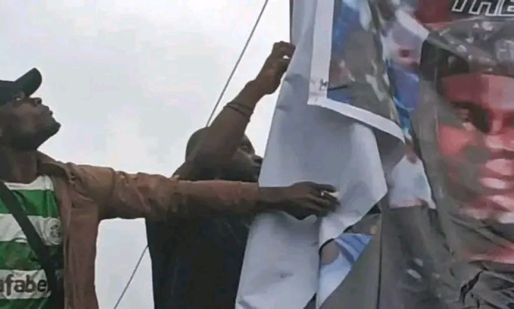 Tensions In Anambra As Youth  Apprehended APC Campaign Poster
