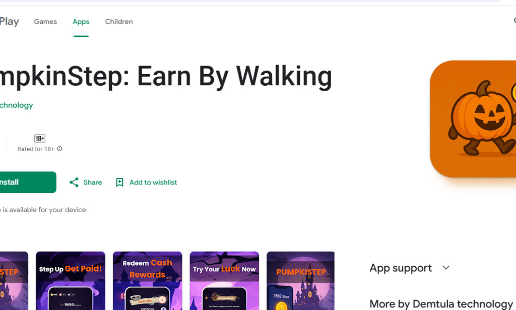 Pumpkin Step – Earn by Walking Review (2025): Scam or Legit?