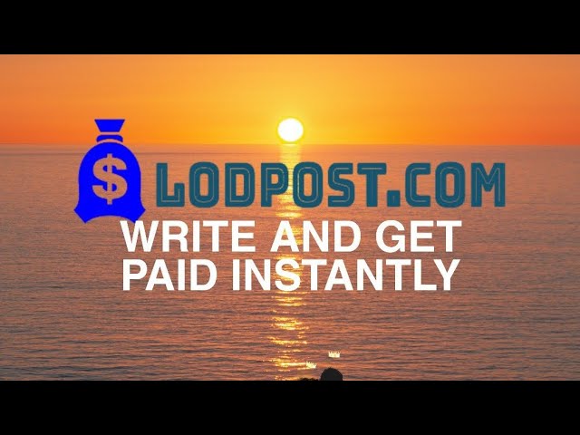 How to start writing and earning on lodpost