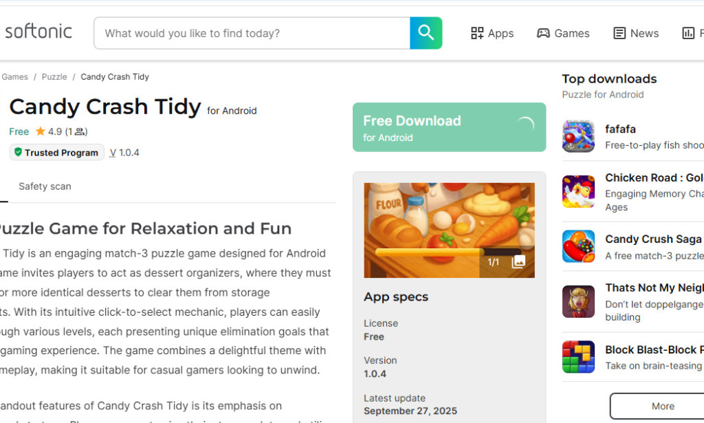 Candy Crash Tidy Review – 3,000 Dessert Cash Out Trap Exposed (Scam Alert!)