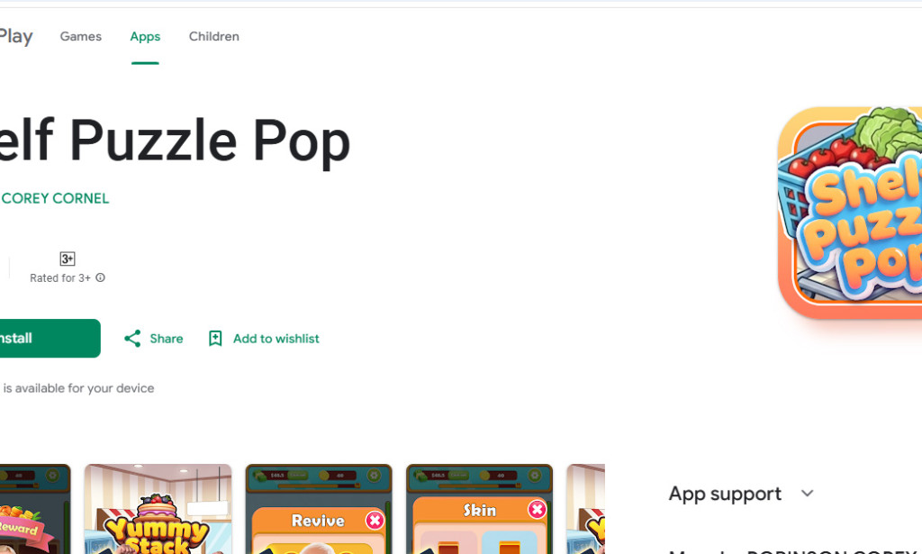 Shelf Puzzle Pop Review – Truth Behind the $31.04 Cashout Scam