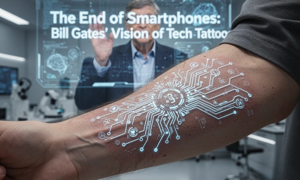 The End of Smartphones: Bill Gates’ Vision of Tech Tattoos