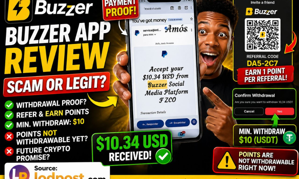 Buzzer App Review 2026 – Scam or Legit? Withdrawal Proof – Is It Real?
