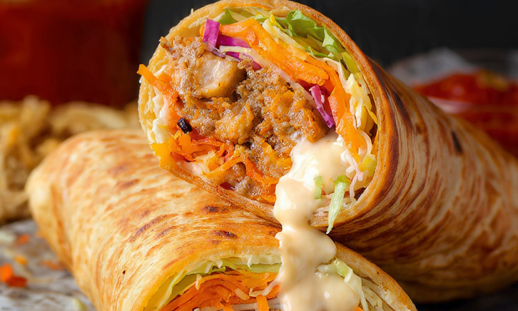 **NIGERIAN SHAWARMA: (Chicken and Beef) **