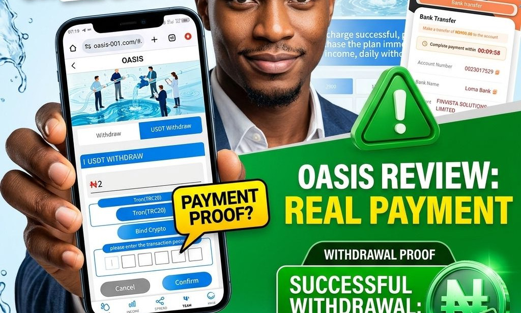 Oasis Nigeria Investment Login, Register & Invest – My Scam Check 2026