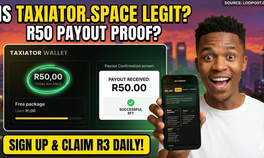 Is Taxiator Space Legit? (Warning) Free R50 Taxiator Wallet Cash Out Truth