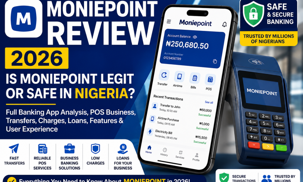 Moniepoint Review 2026: Is Moniepoint Legit or Safe? (POS, Loans & Charges Explained)