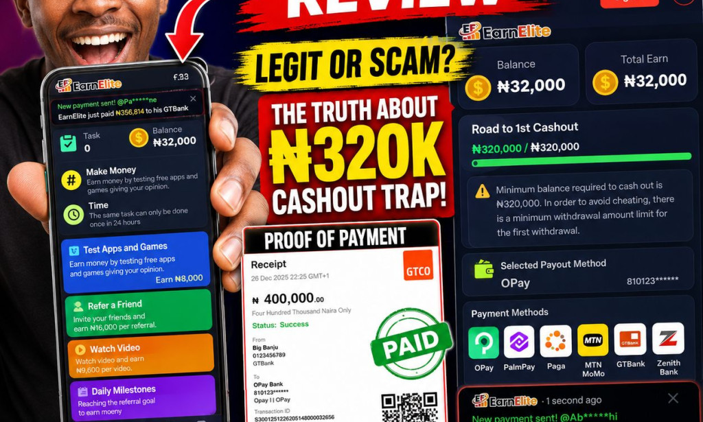EarnElite Legit or Scam? Fake Payment Proofs & Red Flags Exposed