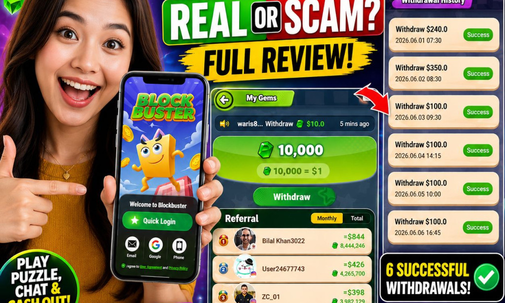 Is Block buster Game App Legit? Full Review, Payment Proof & Complaints