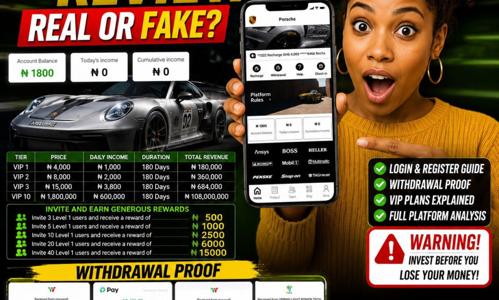 Porsche (Ngporscheo) Review: Registration, Login & Withdrawal Proof (Scam or Legit?)