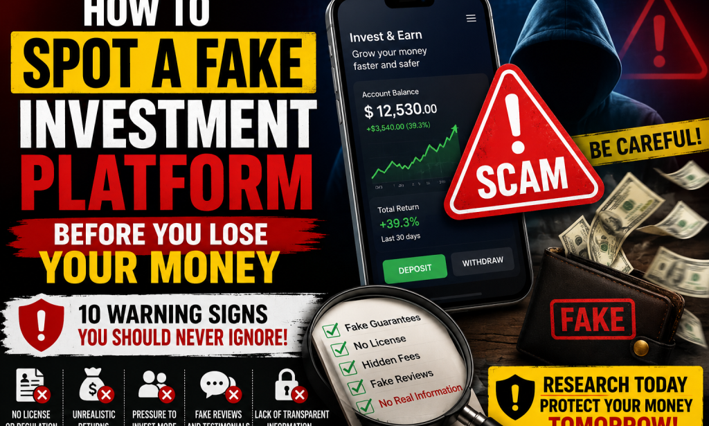 How to Spot a Fake Investment Platform Before You Lose Your Money