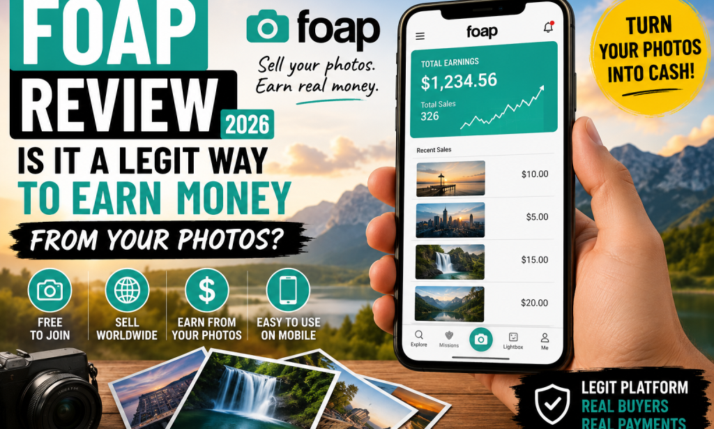 Foap Review 2026: Is It a real or fake to upload self-created photos on foap app and get paid?