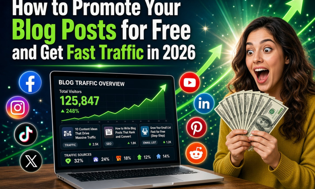 How to Promote Your Blog Posts for Free and Get Fast Traffic in 2026