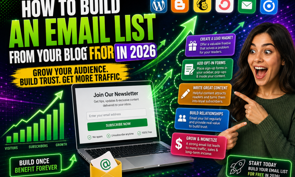 How to Build an Email List from Your Blog for Free in 2026