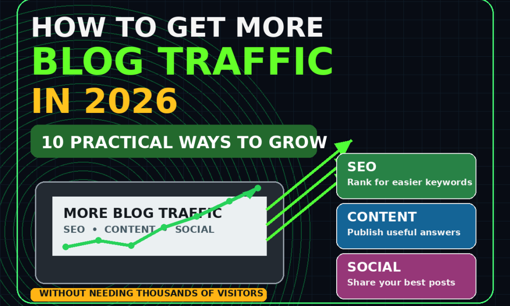 How to Get More Blog Traffic in 2026 Without Spending Money