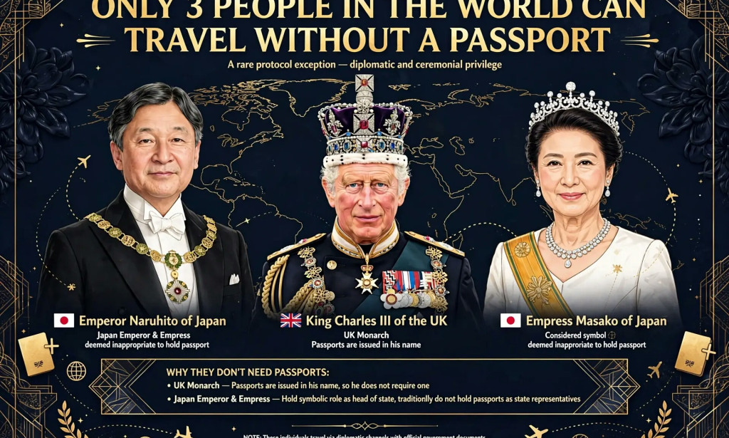 Only three people in the World are allowed to travel without passport