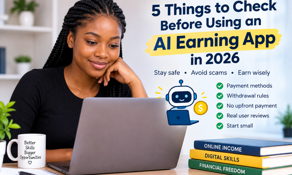 5 Things to Check Before Using an AI Earning App in 2026