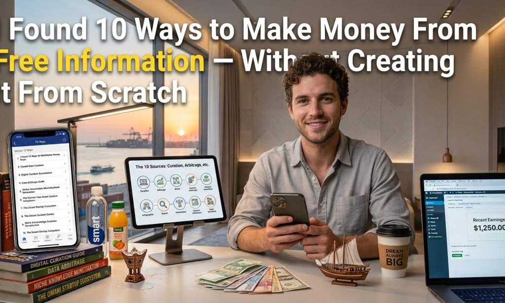 I Found 10 Ways to Make Money From Free Information — Without Creating It From Scratch