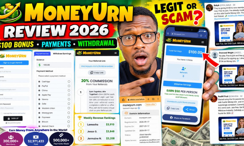 Moneyurn Review 2026: Legit or Scam? $100 Bonus & Withdrawal Test