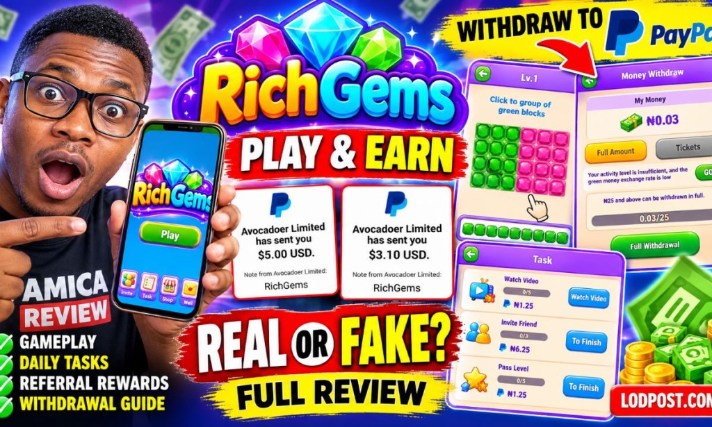 Is Rich Gems Real or Fake? Full Review, Payment Proof & Sign-Up Guide