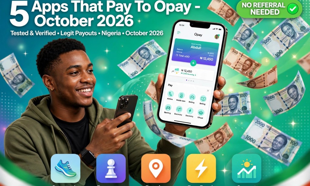 5 Apps That Still Pay Direct to Opay in Nigeria - Tested October 2026 (No Referral Needed)